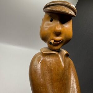 Vintage Handcrafted Wooden Sculpture